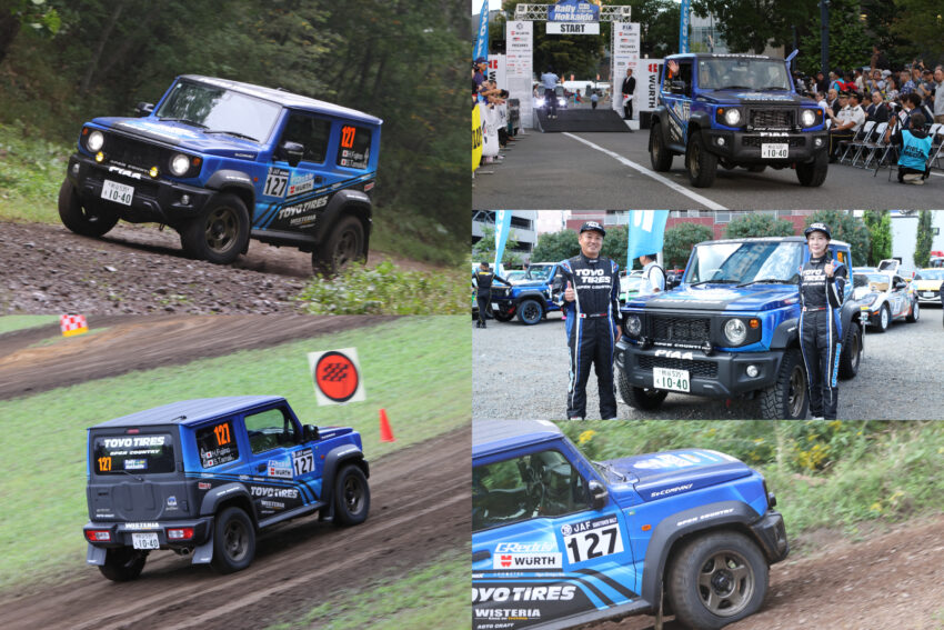 ラリー北海道にてBRADLEY Vを装着いただいたジムニーシエラが優勝を